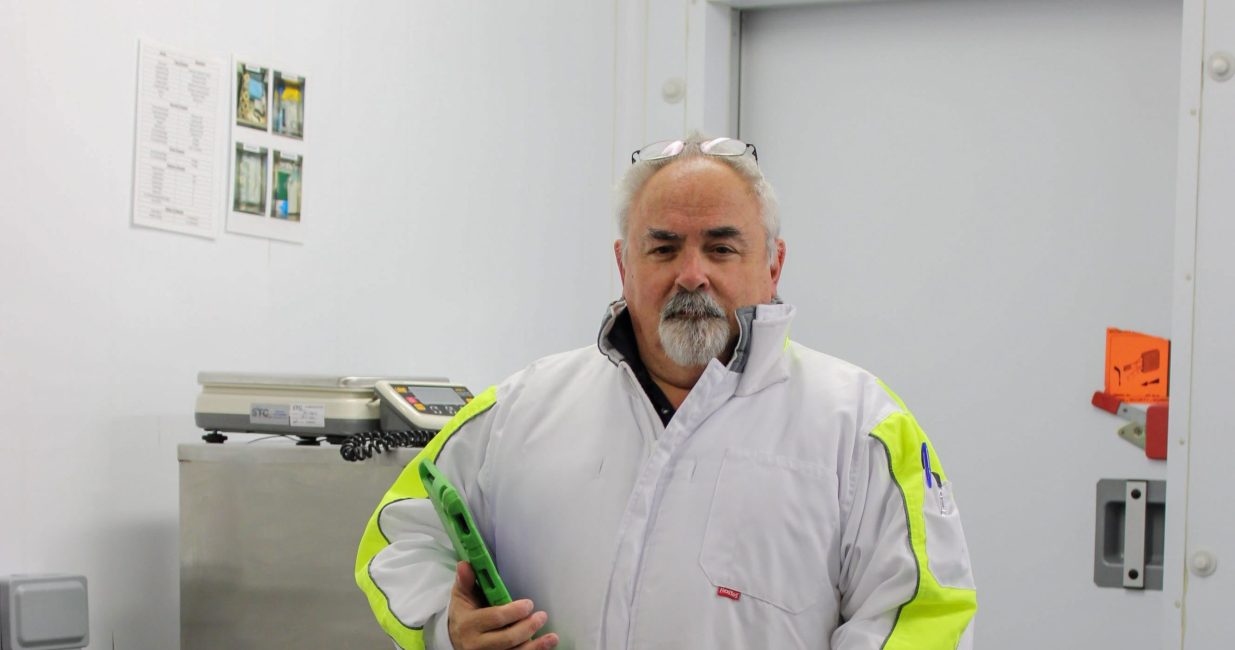 1. Jose Arruga, Official Veterinary Surgeon at SCPHA, ready to perform an examination on imported food